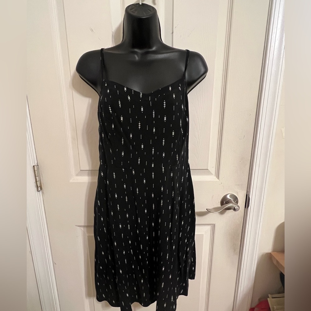 Girls black sun dress